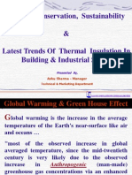 Energy Conservation, Sustainability & Latest Trends of Thermal Insulation in Building & Industrial Sector