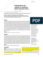 regulação do metabolismo de glicose e ácido graxo no muscu esqueletico durante exercicio fisico