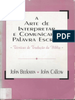 372 A Arte de Interpretar e Comunicar A Palavra Escrita - John Beekmam e John Callow PDF