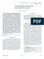 Artificial Intelligence Based Face Mask Detection System