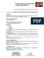 Base Del Concurso de Gastronomía PDF