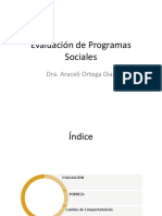 Evaluación de Programas Sociales