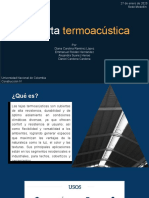 Cubierta Termoacústica