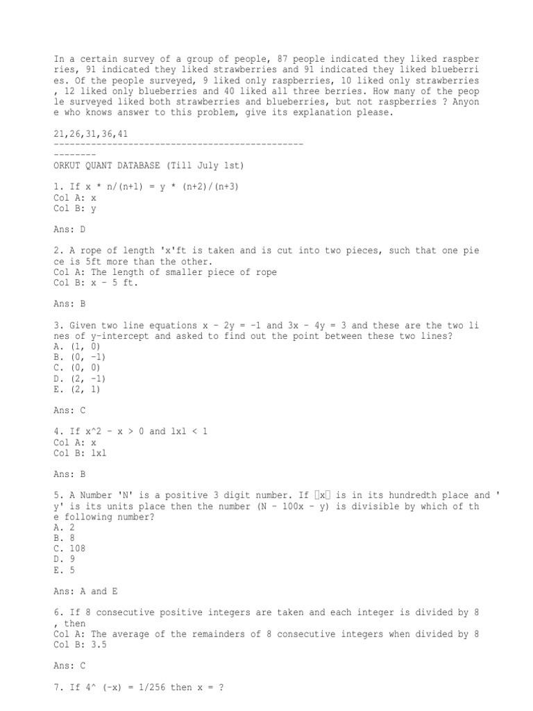 Quantitative Database Insights | PDF | Area | Elementary Mathematics