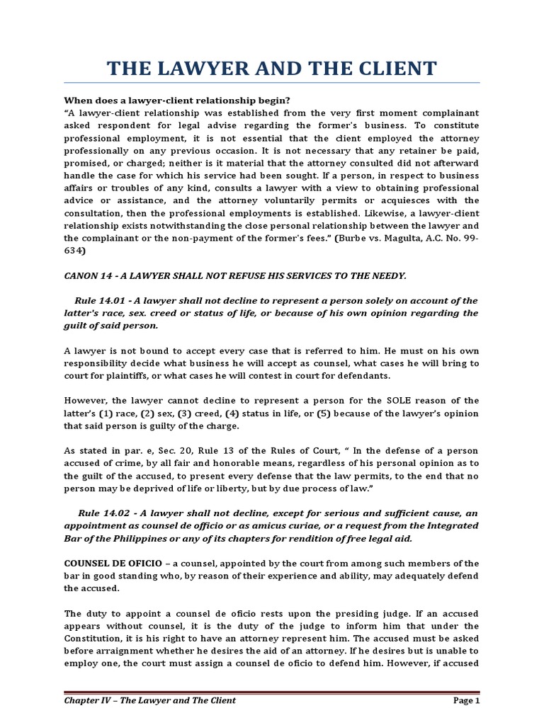 The Lawyer and The Client | PDF | Attorney–Client Privilege | Lawyer