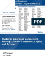 Customer Experience Management: Raising Customer Satisfaction, Loyalty and Advocacy