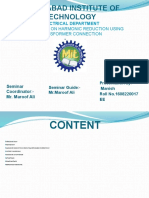 Harmonic Reduction Using Transformer Connection Technique