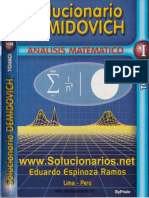 SOL Análisis Matemátio - Demidovih - Tomo I PDF