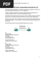 Yasser Auda CCIEv5 Unprotected GRE Tunnel, Protected GRE Tunnel With IPsec - VTI