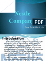 Nestle Company: Good Food, Good Life