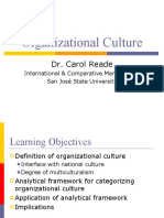 Organizational Culture: Dr. Carol Reade