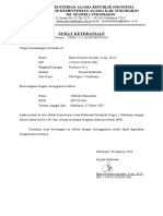 SURAT KETERANGAN Pernah Mendapat PIP