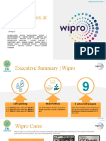 CSR Activities at Wipro: Group 3