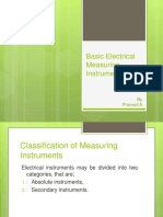 Basic Electrical Measuring Instruments: by Pramod A