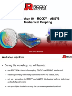 Workshop 10 Rocky AnsysMechanical Coupling PDF