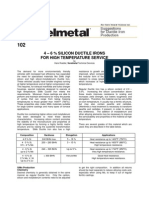 High-temperature SiMo ductile iron alloys