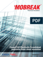 Closed Cell Physically Crosslinked Polyolefin Foam Sheet Insulation