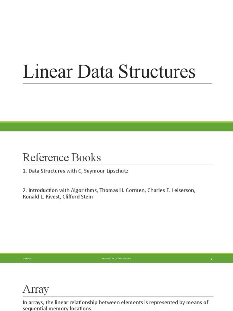 Linear Data Structures Guide | PDF | Queue (Abstract Data Type) | Array ...