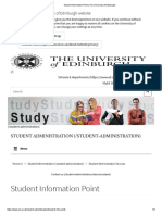 Student Information Point - The University of Edinburgh PDF
