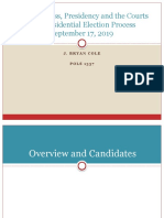 U.S. Congress, Presidency and The Courts The Presidential Election Process September 17, 2019