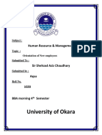 University of Okara: Human Resource & Management