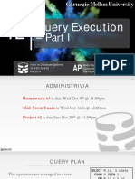 Query Execution: Intro To Database Systems Andy Pavlo