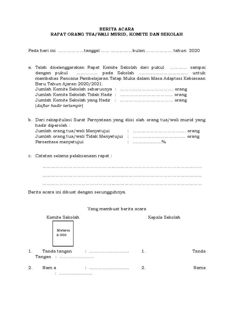 Lamp 3 Contoh Berita Acara