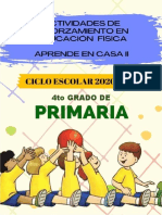 4° Primaria Planeacion Educacion Fisica