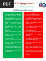 Safety Measures - Mech - CAD CAM LAB