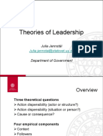 Theories of Leadership 2014 PDF