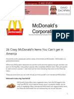 Mcdonald'S Corporation: 26 Crazy Mcdonald'S Items You Can'T Get in America