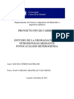 Degradación de nitrofenoles mediante fotocatálisis heterogénea