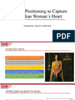 Tanishq: Positioning To Capture The Indian Woman's Heart: Presented By: Aboorva J A (K07003)