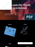 The Wonderful World of Constellations: Prepared by Estaniol, Relly Jean BSED-General Science 4A