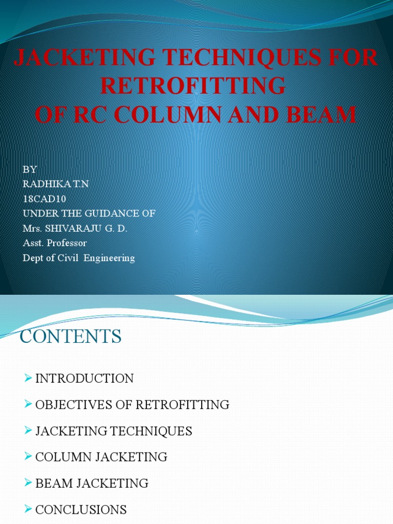 Jacketing Techniques for RC Beams and Columns | PDF | Reinforced ...