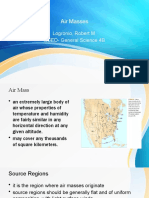 Air Masses: Logronio, Robert M. BSED-General Science 4B