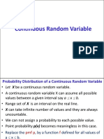 Continuous Random Variable