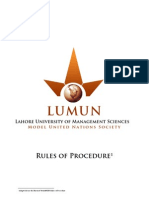 LUMUN - Rules of Procedure