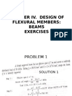 CHAPTER IV Design of Beams (Exercises For 2017-2018)