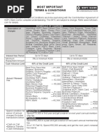 HDFC Credit Card Terms & Conditions | PDF | Credit Card | Payments