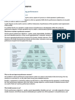 Performance Measures: 1. Measuring and Improving Performance