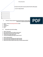 Group Quiz Group Unit2: Reading Book:: Interesting Old Chinese