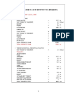 Proposed 3B+G+M+3+Roof Office Building: The Slab Weight Calculation