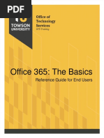 Office 365: The Basics: Reference Guide For End Users