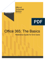 Office 365: The Basics: Reference Guide For End Users