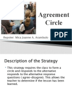 Agreement Circle: Repoter: Mica Joanne A. Arambulo