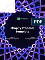 Shopify Proposal Template: Prepared By: Prepared For