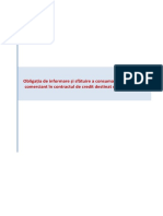 Obligatia de Informare Si Sfatuire A Consumatorului de Catre Comerciant in Contractul de Credit Destinat Consumatorilor