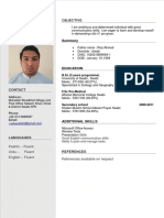 Rasheed Ahmad CV