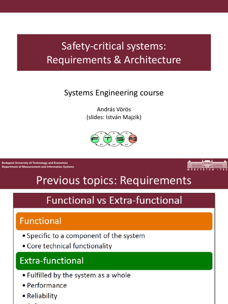 Safety Requirements in Critical Systems | PDF | Fault Tolerance ...